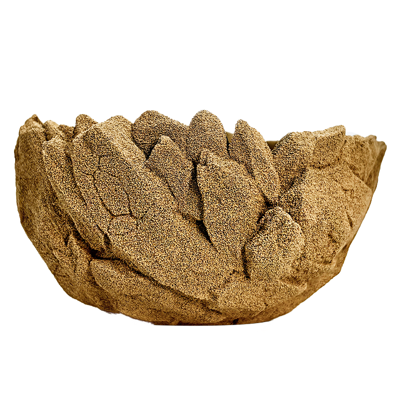 硅砂块根花盆象牙宫仙人球多肉盆钵矿物质山石透气大口径植物碗盆