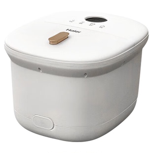 海尔泡脚桶加热恒温养生足浴盆杀菌电动按摩家用全自动高深洗脚盆