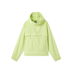 迪卡侬SPW365819半拉链夹克防风透湿套头外套防泼水休闲夹克RFY4