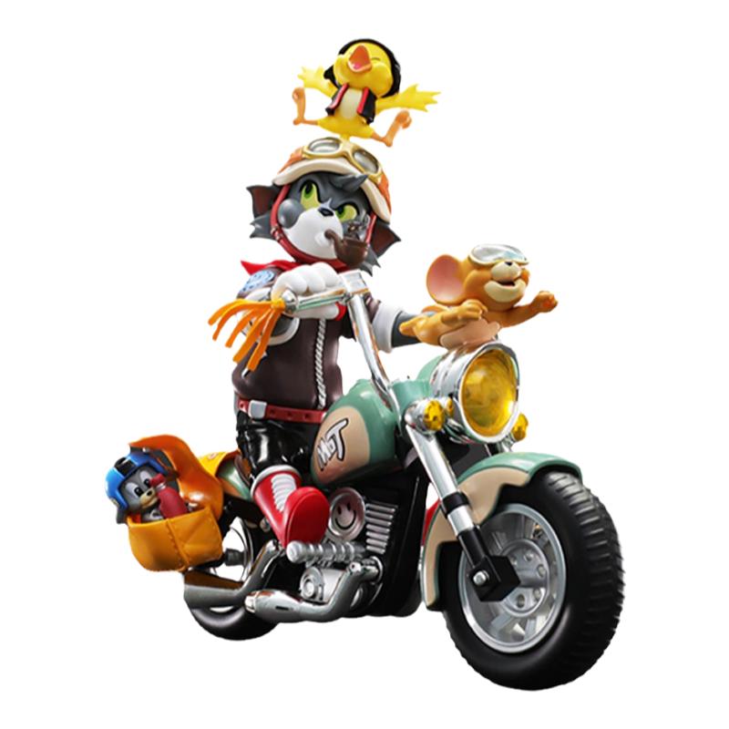 52TOYS正版猫和老鼠复古机车潮玩手办TOM and JERRY经典玩具收藏