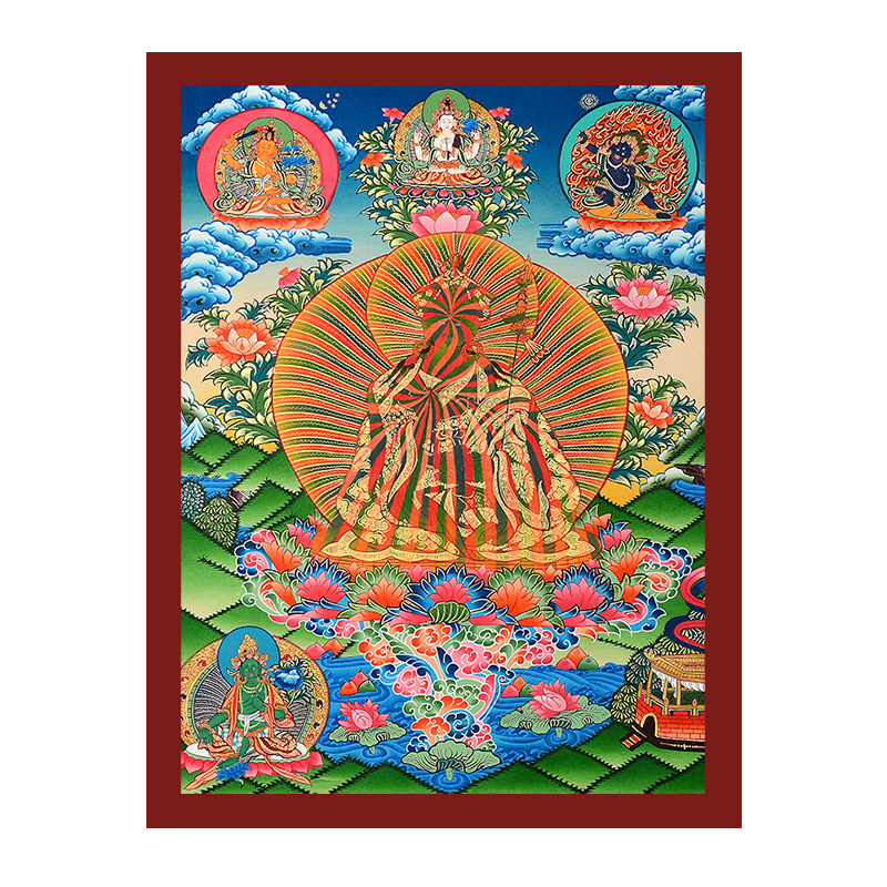 欧斯特莲花生大士尼泊尔画师手绘