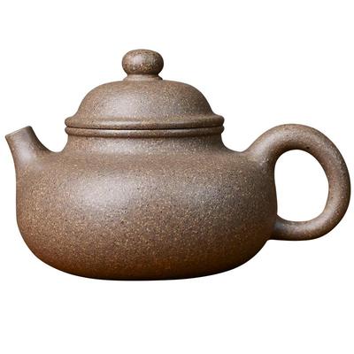 宏中宜兴紫砂壶老芝麻段容天壶