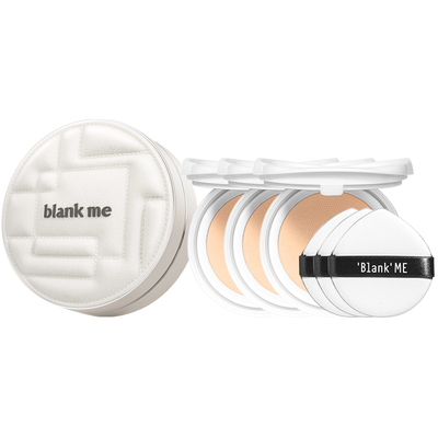 【官方正品】blankme半分一小银盒气垫油皮粉霜控油遮瑕防晒SPF50