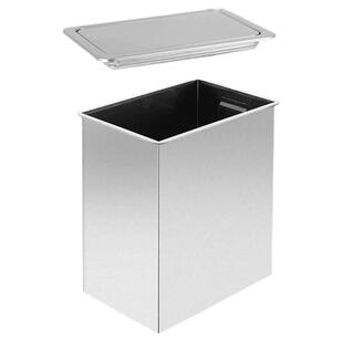 台面嵌入式不锈钢垃圾桶盖子翻盖厨房卫生间厕所暗装隐藏式垃圾筒