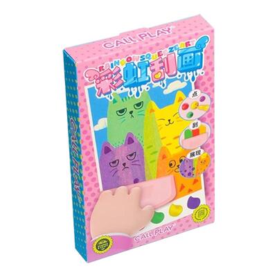 2025新年彩虹点彩刮画手工diy