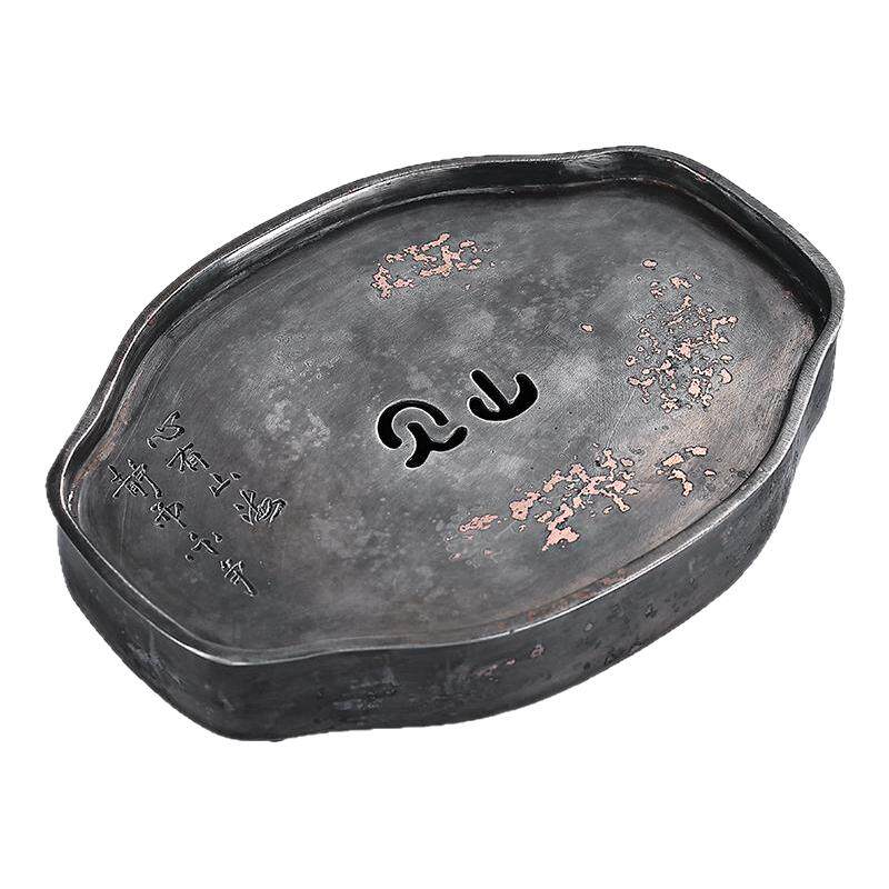 Haomingtian纯锤纹锡壶茶盘