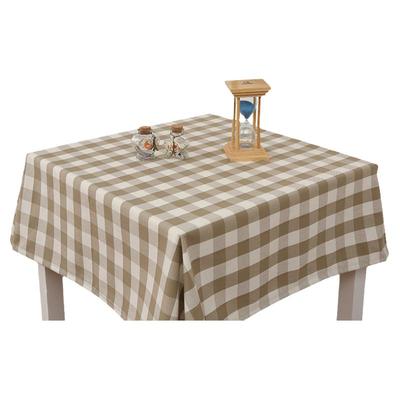 格子棉麻大小野餐电视柜台桌布