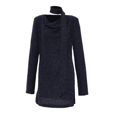 针织上衣APOZicollection荡领