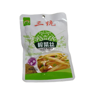 三统榨菜丝70克下饭菜开胃小菜清爽口味咸菜小菜开袋即食