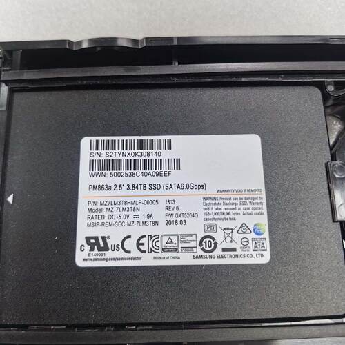 【请询价】PM863a 3.84T 2.5寸 SATA SSD固