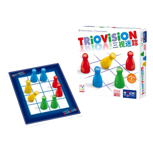 一刻馆桌游三视迷踪视觉空间感观察想象益智玩具双人多人对战游戏