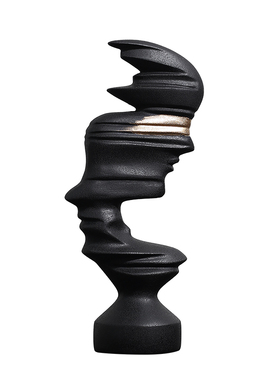 意式极简抽象人物树脂摆件