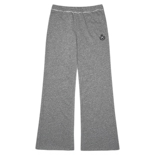 ECHOADE复古时髦感 腰头脚口毛边设计宽松版型轻薄休闲运动阔腿裤