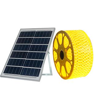 太阳能灯带自粘户外防水庭院阳台氛围室外彩超亮led线条灯串闪灯