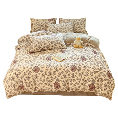 牛奶绒被套单件秋冬季加绒