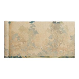 六品堂楮皮彩宣长卷名画系列长卷作品纸半生半熟宣纸书法专用毛笔字练习纸书法作品纸蜡染软笔小楷初学者入门