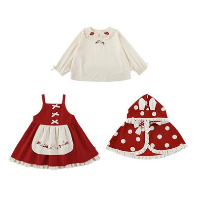 新款幼悠春季女童套装衬衫