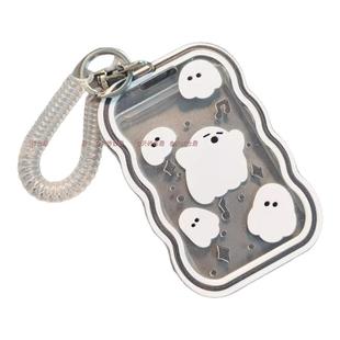 ins风高颜值门禁卡身份证保护套防丢卡公交地铁卡学生卡透明证件饭卡卡套带挂绳校园卡卡学生身份证件保护套