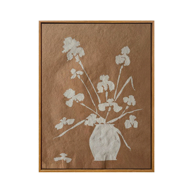 雅调墨花枝影diy数字肌理画材料