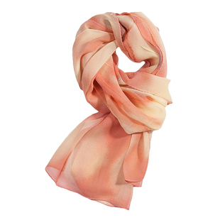 薄款真丝乔其100%桑蚕丝长款丝巾春夏秋季女妈妈中年丝绸纱巾围巾