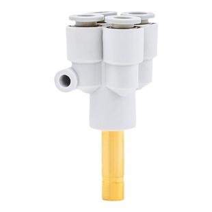 CKT 气动气管快速接头五通变径插接管铜管KQ2XD04-06/06-08可真空