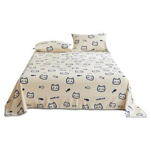 冬季牛奶绒床单单件珊瑚法兰绒毛毯180x200双面毛绒加绒宿舍单人