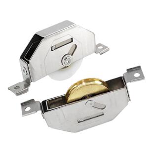 西飞门轮铝合金门窗轮子 平移推拉门不锈钢滑轮 老式移门轨道滚轮