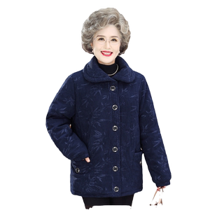 奶奶冬装外套加厚棉衣中老年人女装棉服大码妈妈老人太太新款棉袄