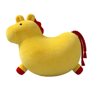 马年抱枕红色小马新年沙发腰靠垫客厅春节喜庆装饰生日本命年礼物