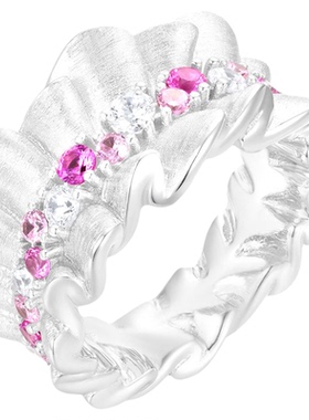 GXIAOXIAO百搭粉色小裙摆戒指