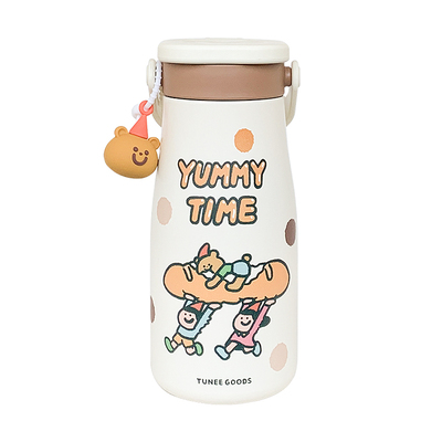 可爱保温杯女生吸管水杯女新款2025高颜值大容量泡茶便携学生杯子