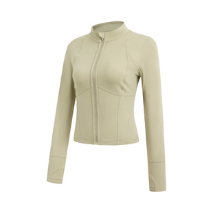 丝感夹克训练紧身弧线瑜伽衫防晒运动上衣外套 MAIAACTIVE 51JK05