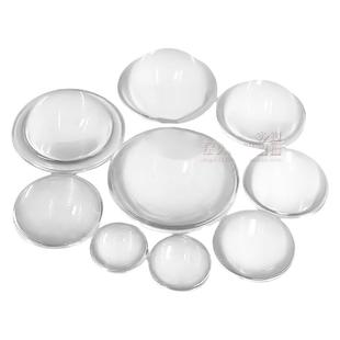 新品热卖10W 100W 直径67mm 玻璃单凸大功率LED聚光凸透镜 高24mm