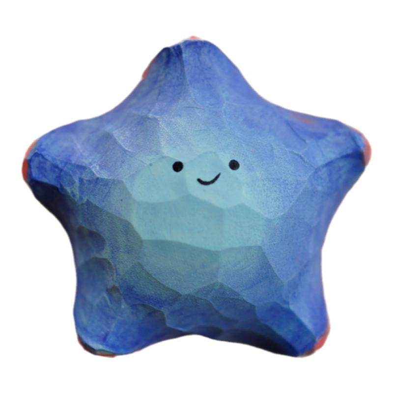 木刻自习室车挂幸运星好运礼物