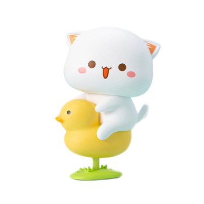 蜜桃猫情侣礼物卡通摆件盲盒手办