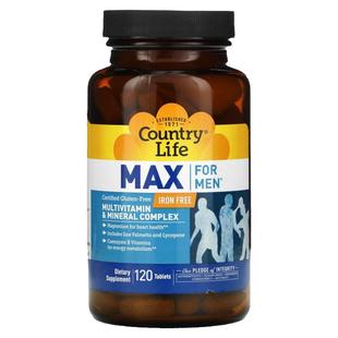 Country Life Max多维生素和矿物质复合物心脏健康男性健康