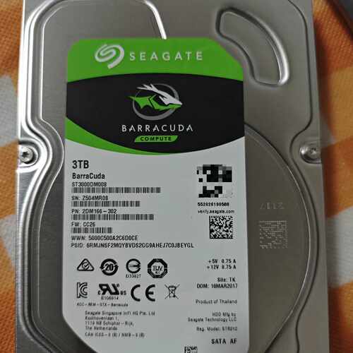 【议价-可维修】希捷 Seagate 存储器 ST3000DM008 3TB 电子配件