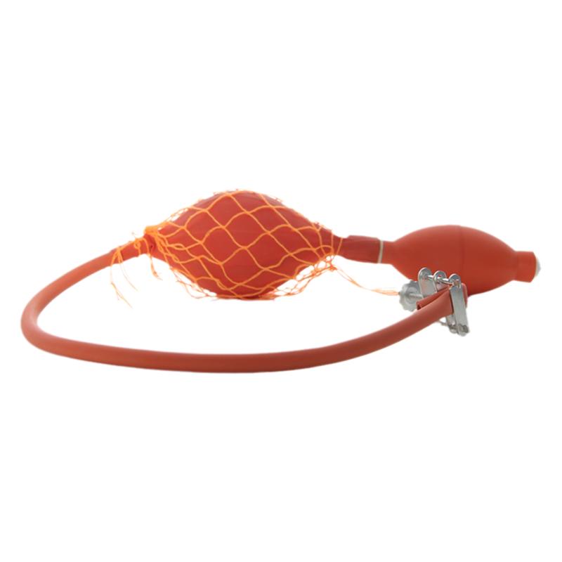 三爱思 双联球二连打气橡胶加压配有防爆网 物理化学实验器材耗材 手动气体红色采集器 球胆弹簧螺丝止水夹