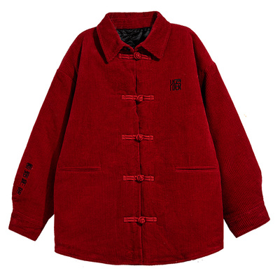 冬季小翻领唐装男童外套中大童潮