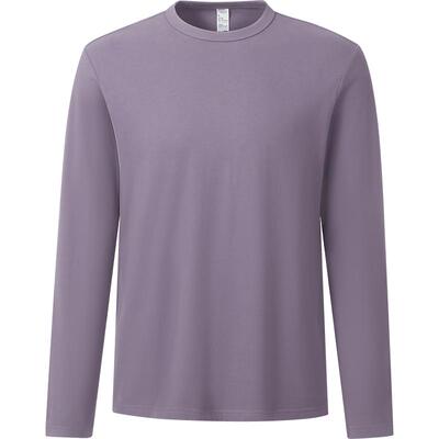 本来BENLAI男士抗菌磨毛T恤衫2025秋季新款全棉长袖上衣BRM450008