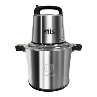 新飞商用电动6L/10L升大容量绞肉机家用肉馅搅拌机不锈钢料理机
