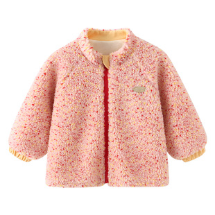 【绒绒哒】modomoma礼寓女童外套秋冬复古休闲轻户外仿羊羔绒上衣