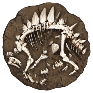 【墨鱼游戏】恐龙时代第二季主题金属铸币恐龙化石三角龙剑龙