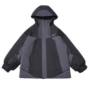 现货即发【鲸岛】机能深灰拼色虎鲸设计感情侣闺蜜外套防风