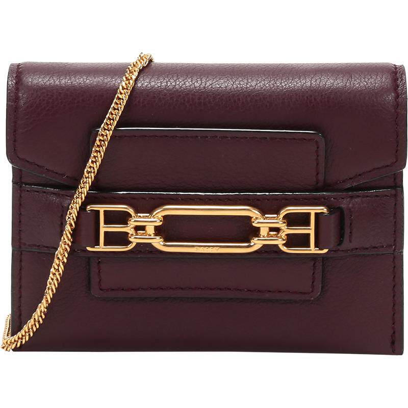 【自营】Bally/巴利女士皮质单肩斜挎包零钱包装饰包小包 VEGASS