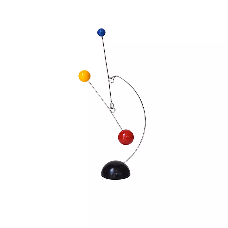 Desk Mobiles 考尔德桌面平衡装置北欧动态雕塑ins小众摆件三色球