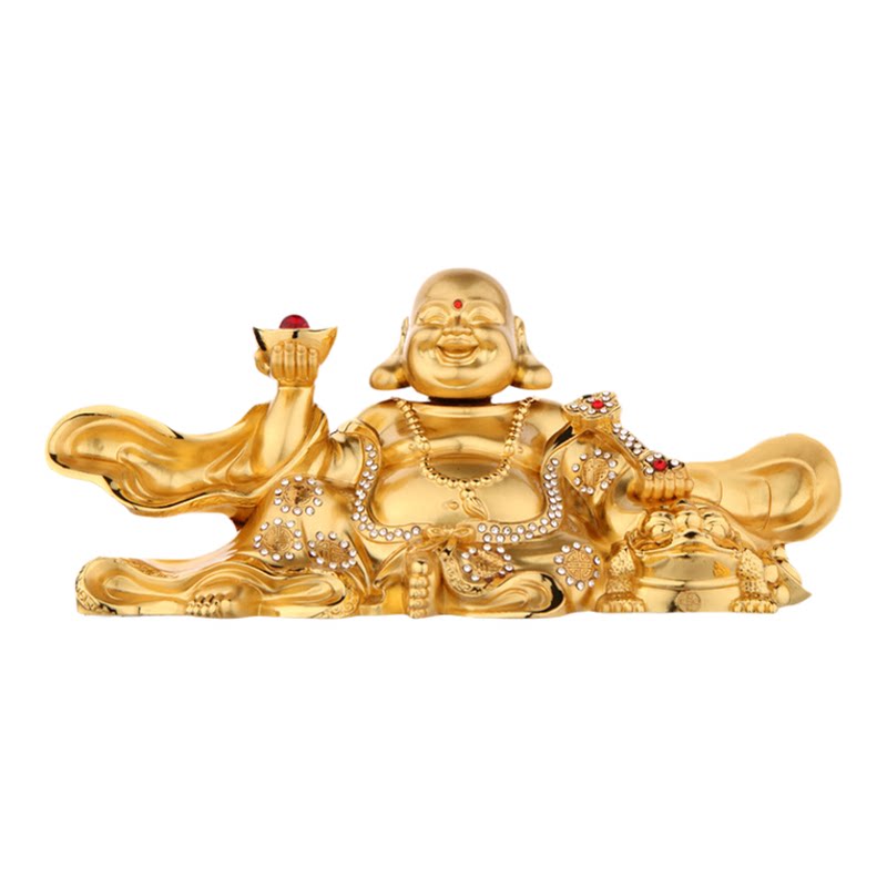 合金金蝉佛摇头车载香水座摆件