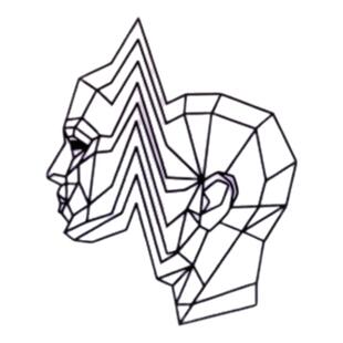 TLP镂空车贴 扭曲弯曲干扰头像面具数字二进制赛博朋克风防水贴纸