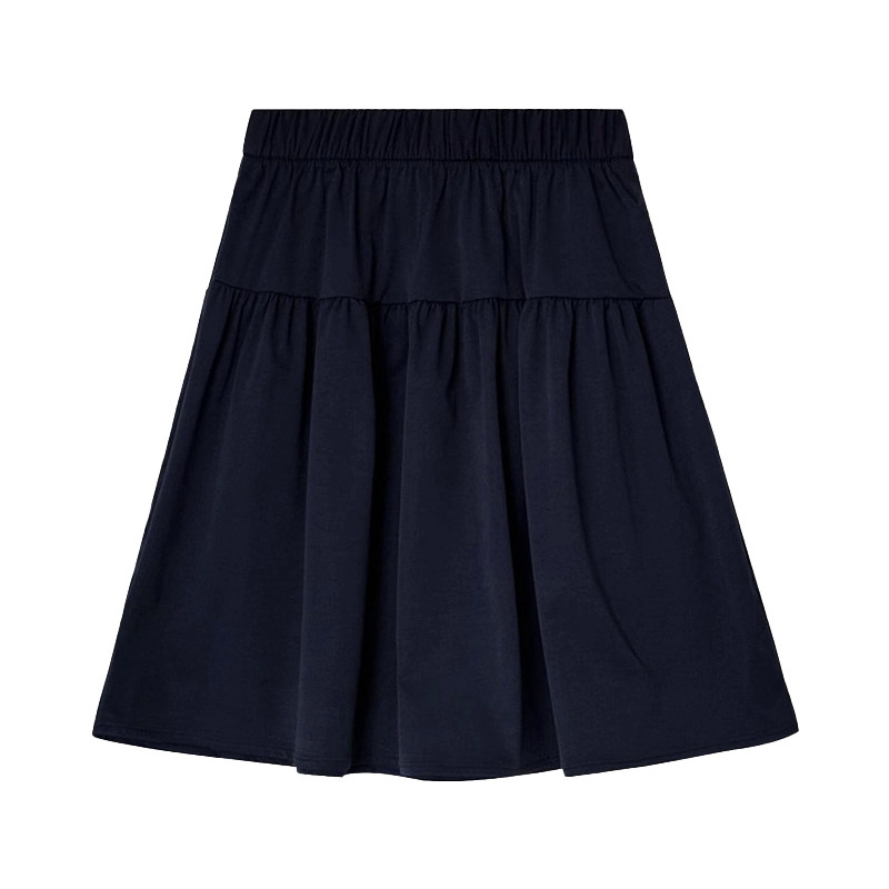 夏季学院风藏青A字大码半身裙女