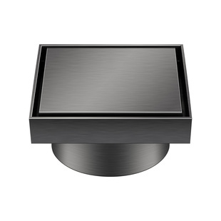 清扫口地漏隐形304不锈钢枪灰加厚检修口防臭50/75/110管可镶瓷砖